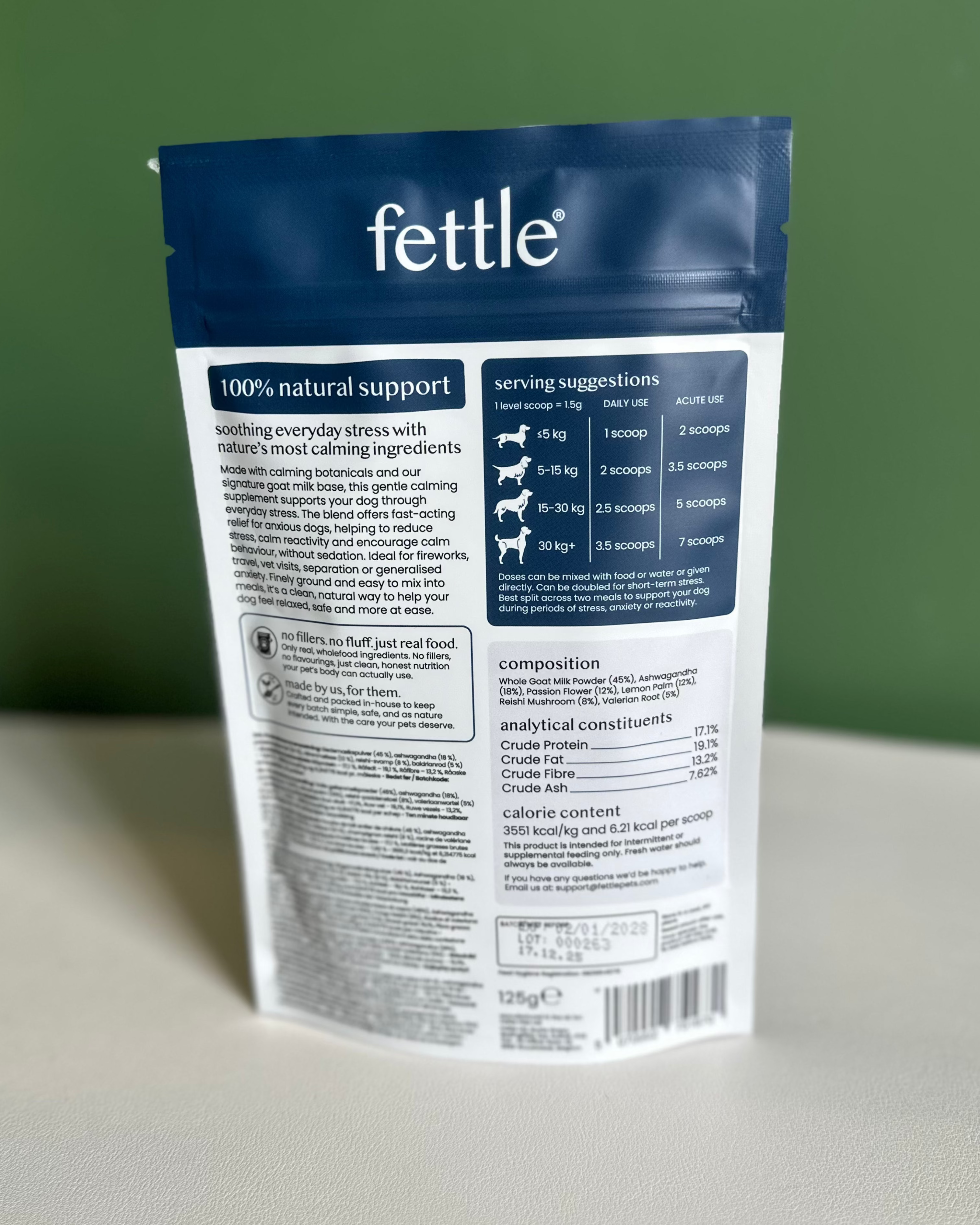 Relax & Unwind Dog Powder – Daily Anxiety Support