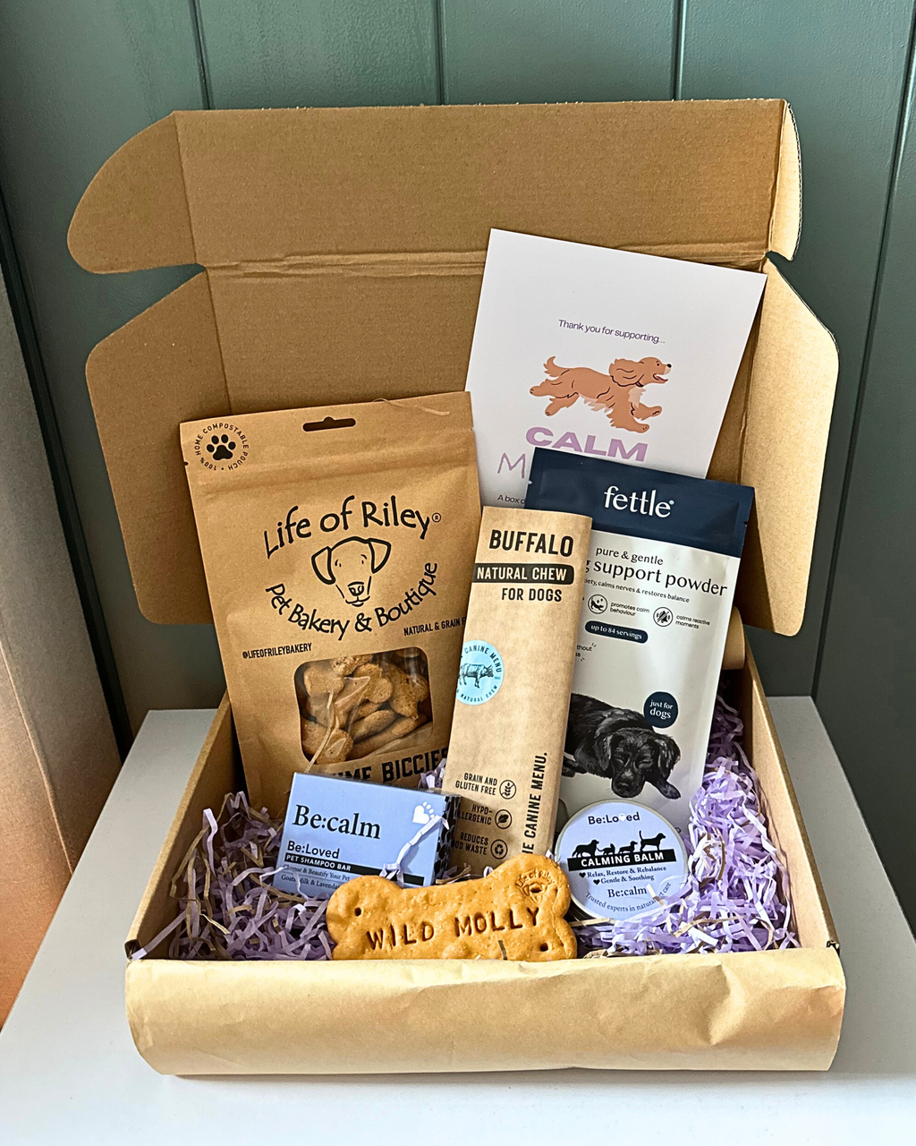 Calm Molly - A calm & enrichment box & guide to help your dog relax, naturally.