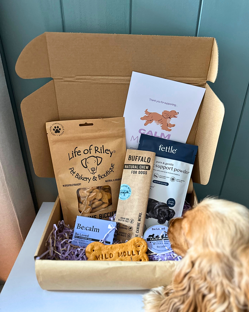 Calm Molly - A calm & enrichment box & guide to help your dog relax, naturally.